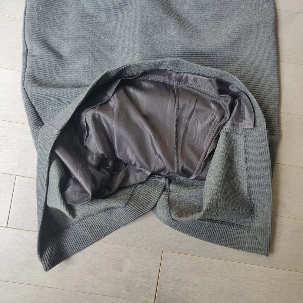 Mango Suit Sleeveless Tube Bodycon Ribbed Midi Dress Size Extra-Small - Picture 8 of 13